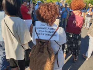 Una de las concentraciones en favor de la reapertura del SUAPS de la calle Emisora del pasado mes de junio